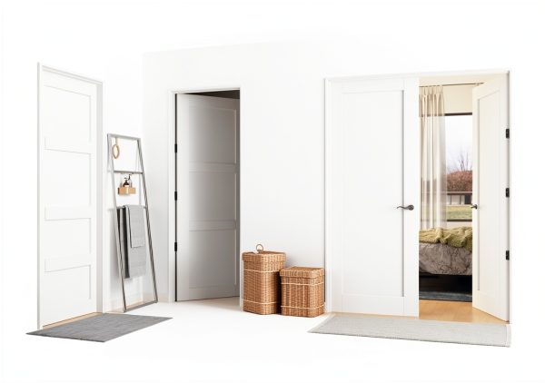 JUJUBON Solid Core MDF Interior Door Slab Shaker Style-6