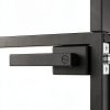 vidaXL Black Glass Interior Door Modern Aluminum Frame-6
