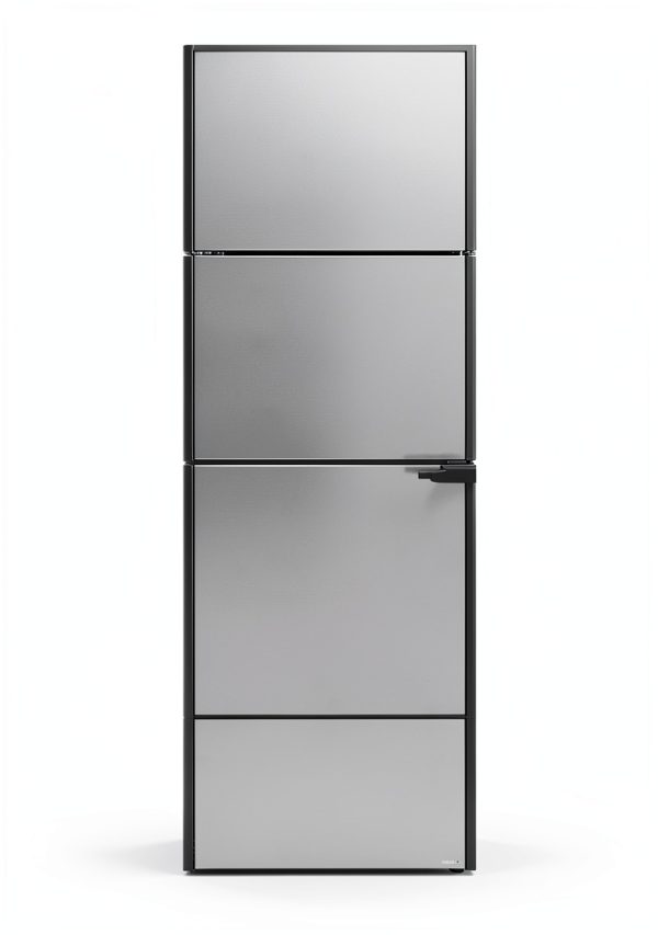 vidaXL Black Glass Interior Door Modern Aluminum Frame-0