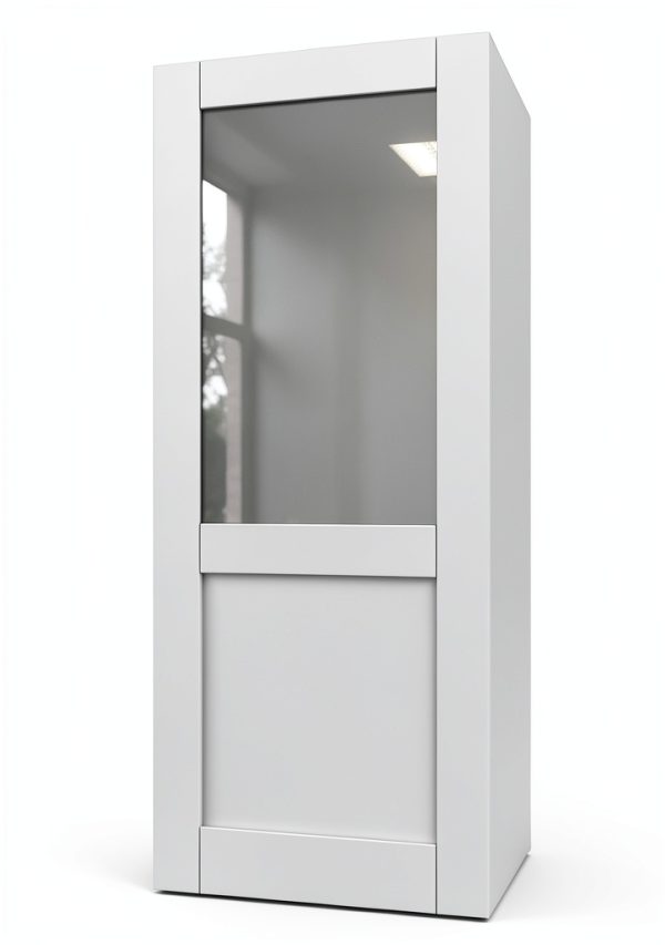 JUJUBON Interior French Door Slab Tempered Glass MDF-1