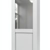 JUJUBON Interior French Door Slab Tempered Glass MDF-1