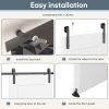 JUBEST Sliding Barn Door 36x84 Primed MDF Space Saving-6