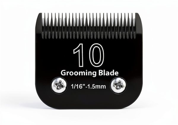10# Dog Grooming Clipper Replacement Blades, Detachable Blade Compatible with Andis/wahl/Oster Pet Clippers,10 Blade 1/16-inch, Made of Ceramic & Stainless Steel Blade, Black-0