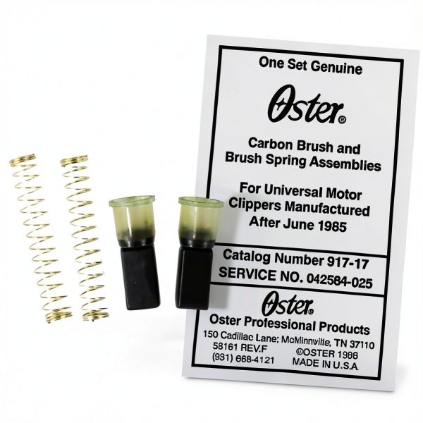 Oster A5 brush & Spring Assembly – Carbon & Silver Springs-0