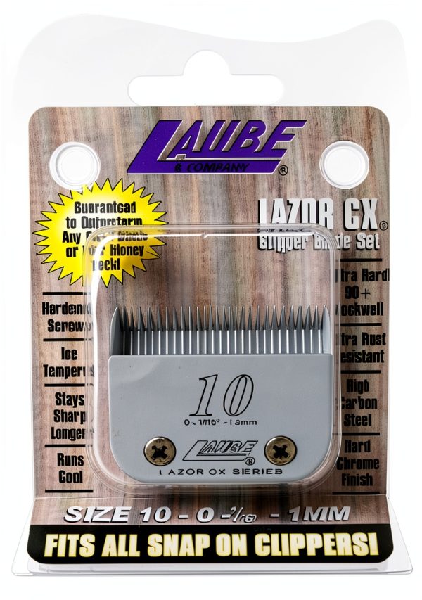 Laube LA50110#10 Cx Clipper Blade High Carbon Steel Chrome Coated-0