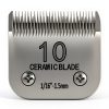 10# Pet Grooming Clipper Replacement Blades, Detachable Blade Compatible with Andis/wahl/Oster Dog Clippers,10 Blade 1/16-inch, Made of Ceramic & Stainless Steel Blade-0