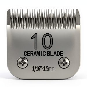 10# Pet Grooming Clipper Replacement Blades, Detachable Blade Compatible with Andis/wahl/Oster Dog Clippers,10 Blade 1/16-inch, Made of Ceramic & Stainless Steel Blade-0