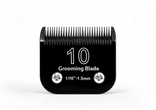10# Dog Grooming Clipper Replacement Blades, Detachable Blade Compatible with Andis/wahl/Oster Pet Clippers,10 Blade 1/16-inch, Made of Ceramic & Stainless Steel Blade, Black-5